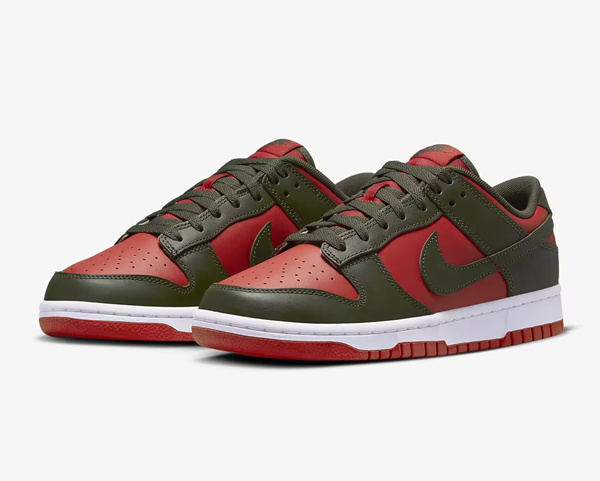 Men's Dunk Low Pink Red/Olive Shoes 0451 Men's Dunk Low Pink Red/Olive Shoes 0451